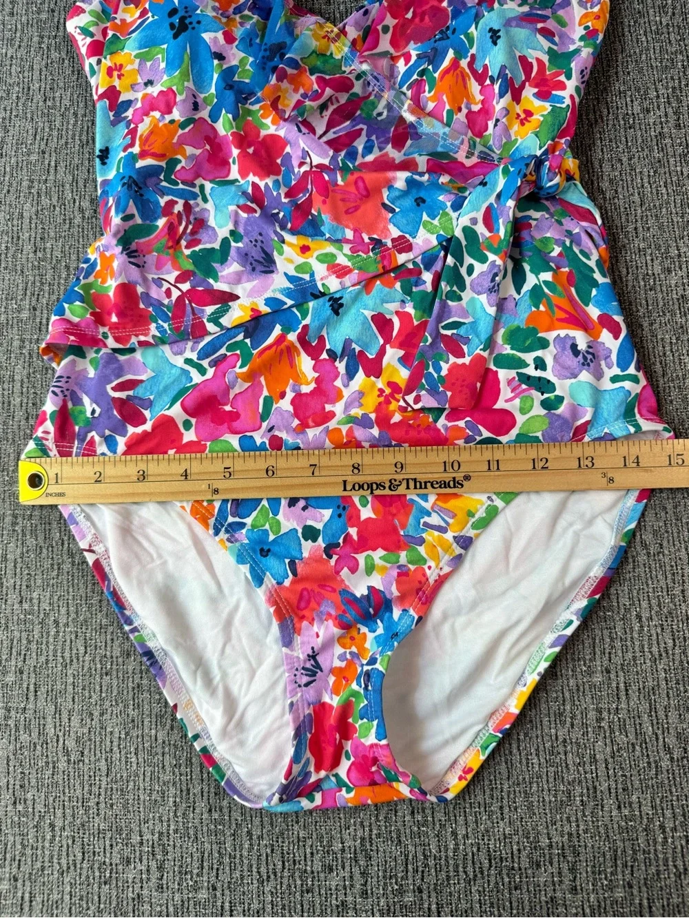 Tommy Bahama Women’s Watercolor Floral Wrap Front One - Piece Swimsuit
